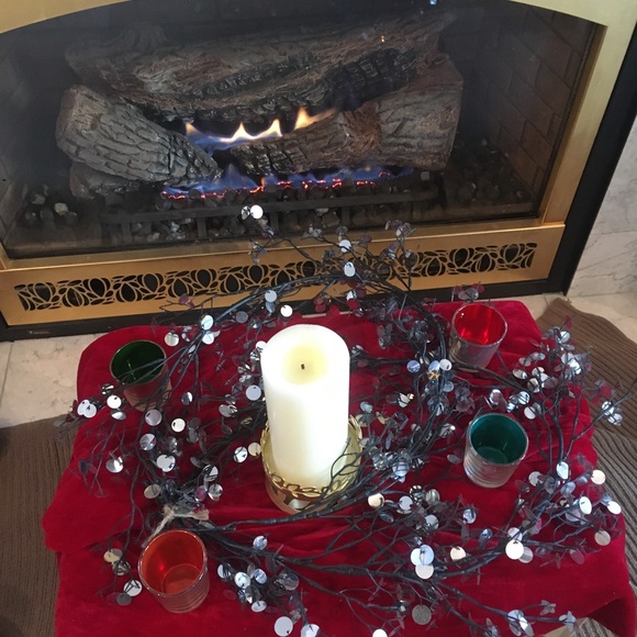 Colonial Candle of Cape Cod Holiday Brass Colored Pillar Candle